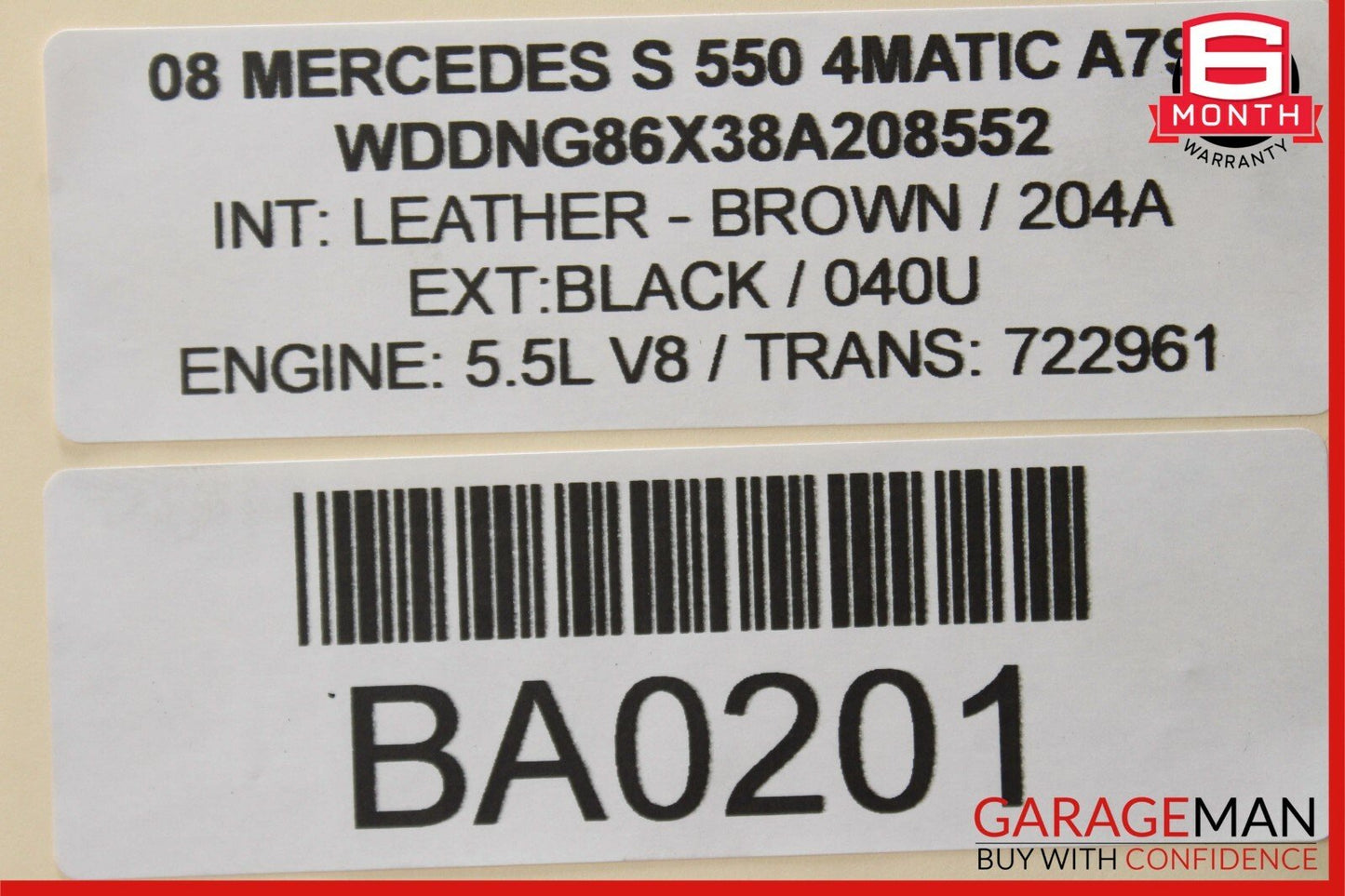 07-14 Mercedes S550 CL600 Center Dash Heater Switch Control Panel Assembly Wood