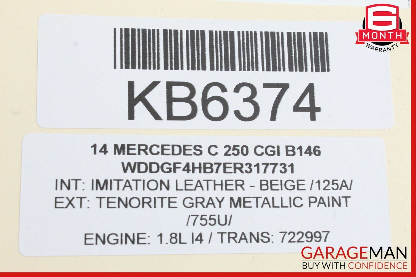 08-14 Mercedes W204 C250 C300 Rear Right Side Door Lock Latch Actuator OEM