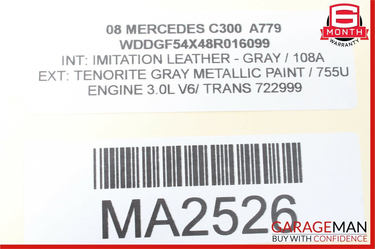 08-14 Mercedes W204 C300 C350 Sedan Rear Right Side Door Window Regulator Motor