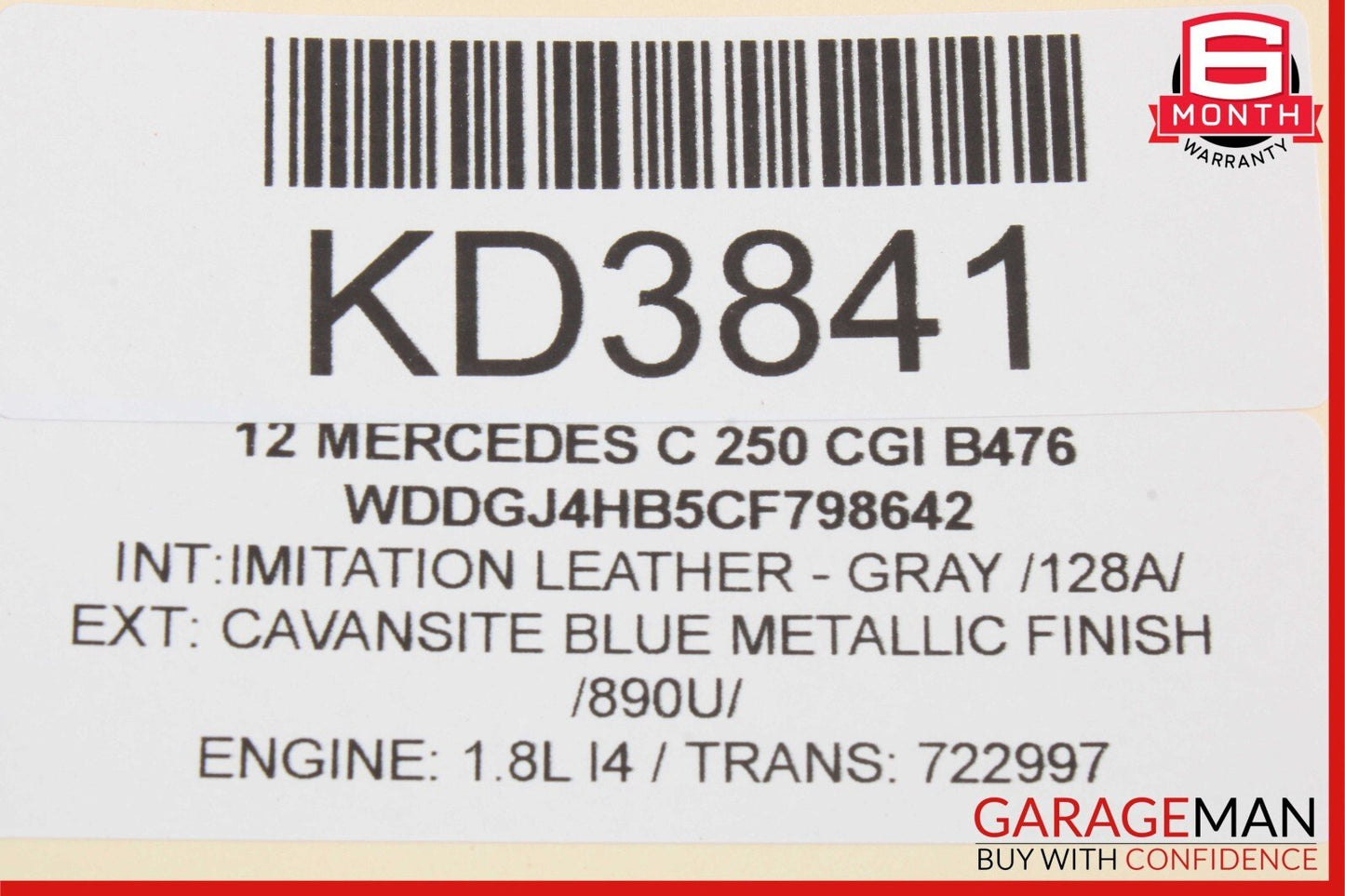 08-17 Mercedes W204 C250 C300 E400 E550 Rear Trunk Lid Latch Lock Actuator Assy