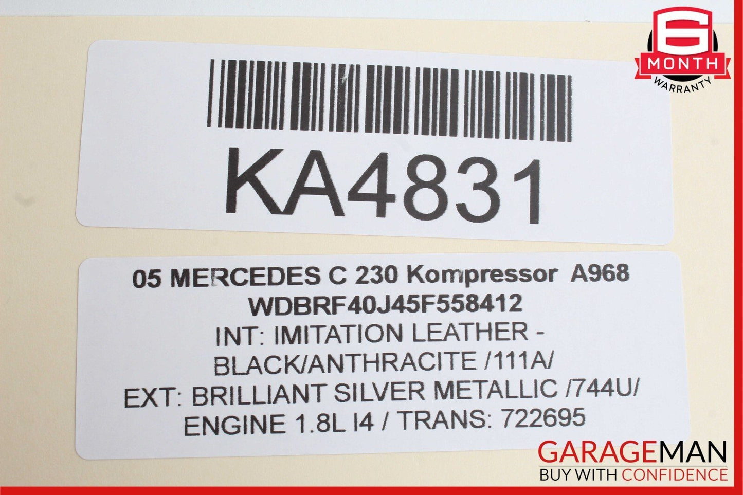 01-07 Mercedes W203 C230 Kompressor Rear Left Side Door Control Module Unit OEM