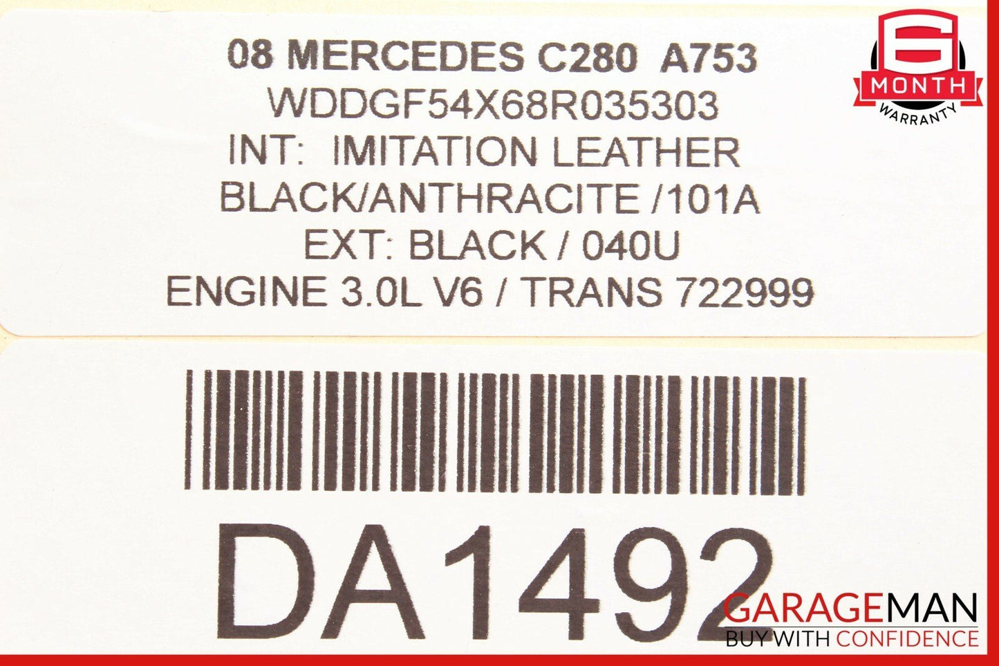 08-14 Mercedes W204 C280 C350 Rear Left Side Door Control Module 2048702326 OEM
