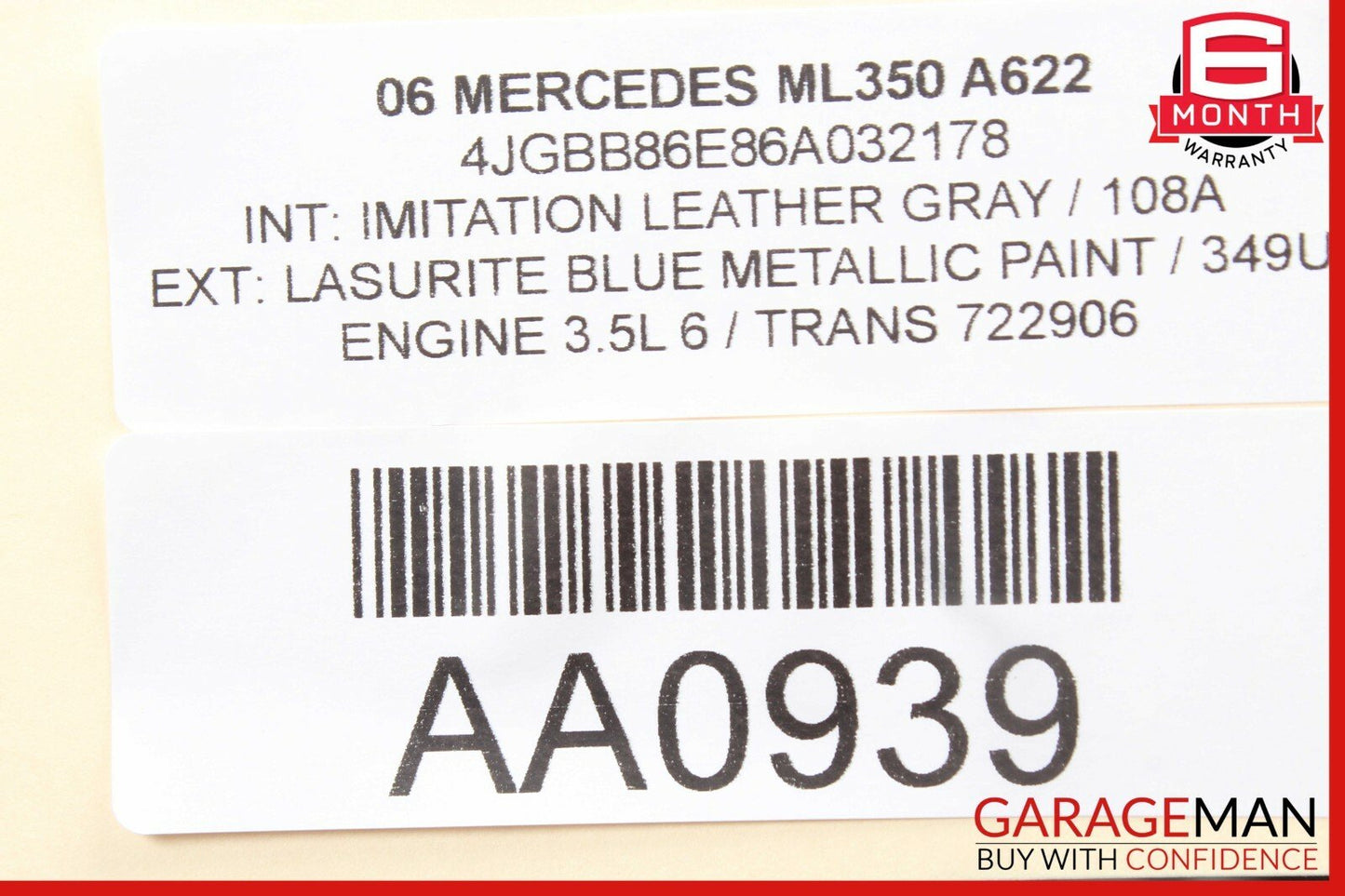 06-12 Mercedes CLS500 GL450 CL550 E350 Front Left Side Bumper Fog Light Lamp