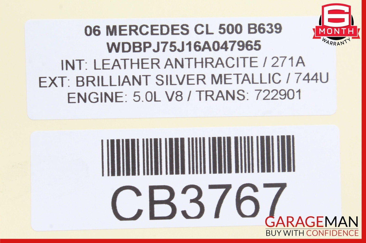 00-06 Mercedes W215 CL500 S500 Rear Right / Left Side Upper Control Arm
