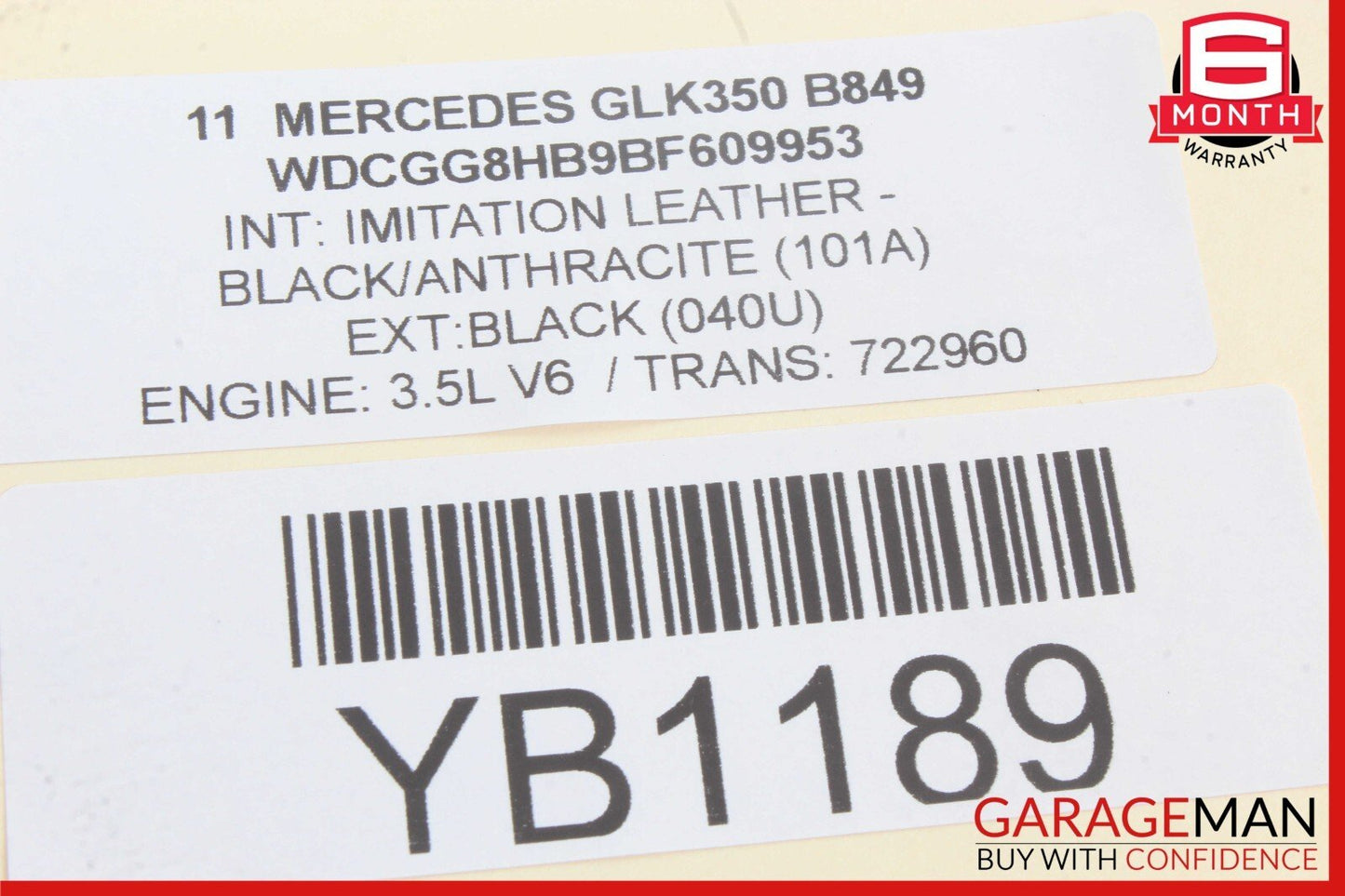 10-15 Mercedes X204 GLK350 4Matic Front Right Side Axle CV Half Shaft AWD OEM