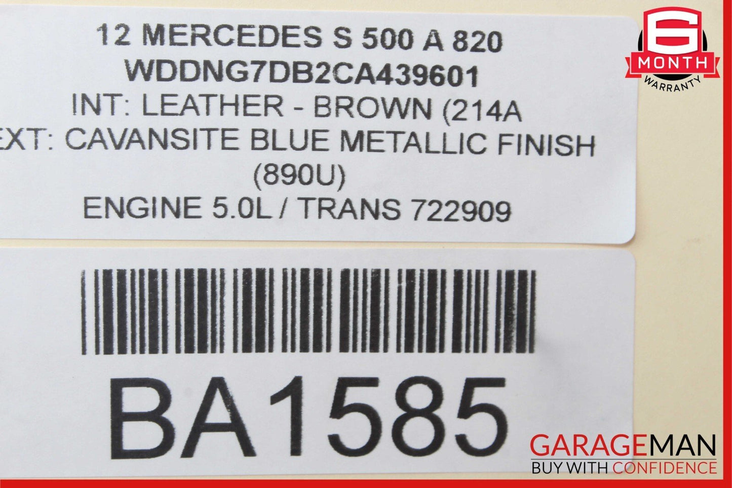 10-13 Mercedes W221 S500 S550 Front Right Passenger Side Door Control Module OEM