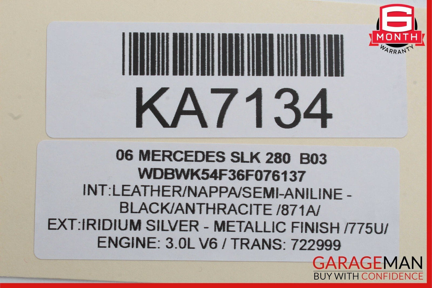 05-08 Mercedes R171 SLK280 SLK350 Front Left Side Seat Belt Seatbelt Retractor