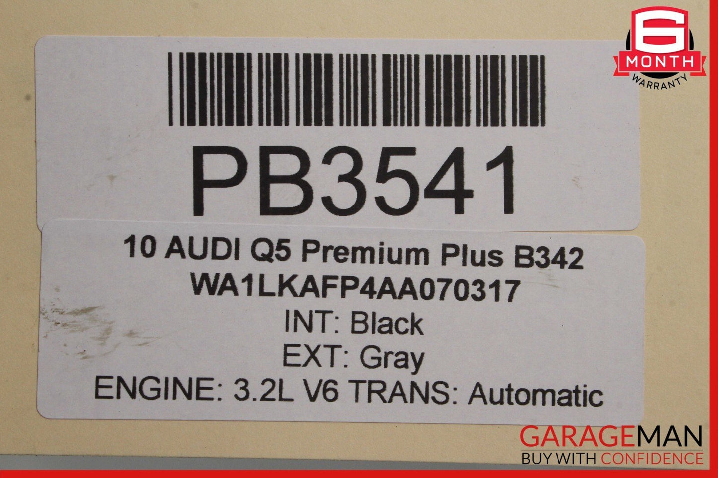09-12 Audi Q5 3.2L 6-Speed Automatic Transmission Assembly OEM 110k