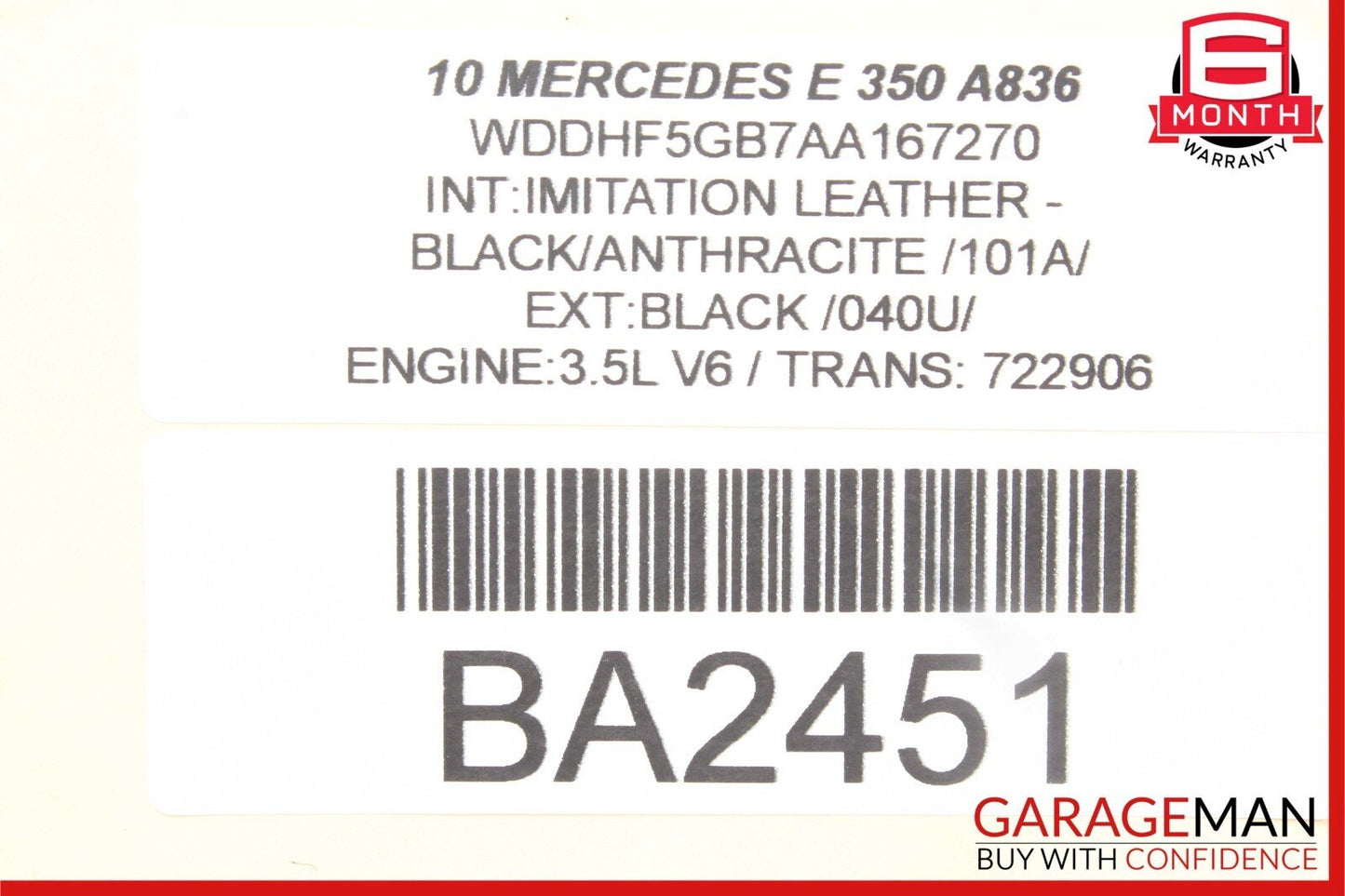 10-16 Mercedes W212 E350 Front Left Side Door Panel Tweeter Speaker Cover OEM