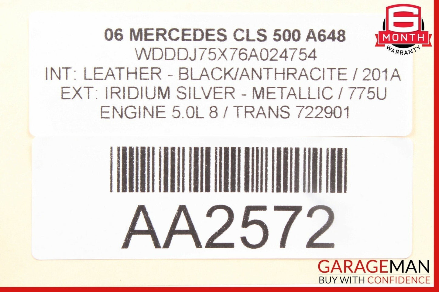 06-11 Mercedes W219 CLS500 CLS550 Rear Left Side Door Lock Latch Actuator