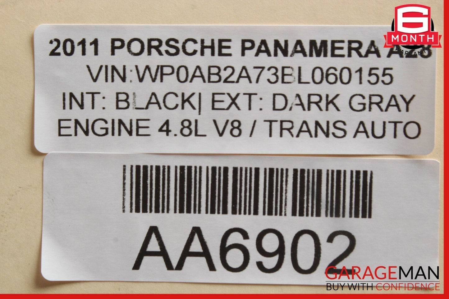 10-16 Porsche Panamera 970 Rear Left / Right Upper Control Arm OEM