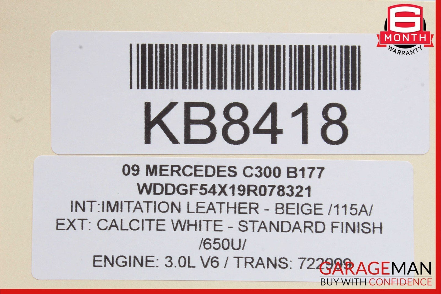 08-11 Mercedes W204 C300 C250 Front Left Driver Side Exterior Door Handle OEM