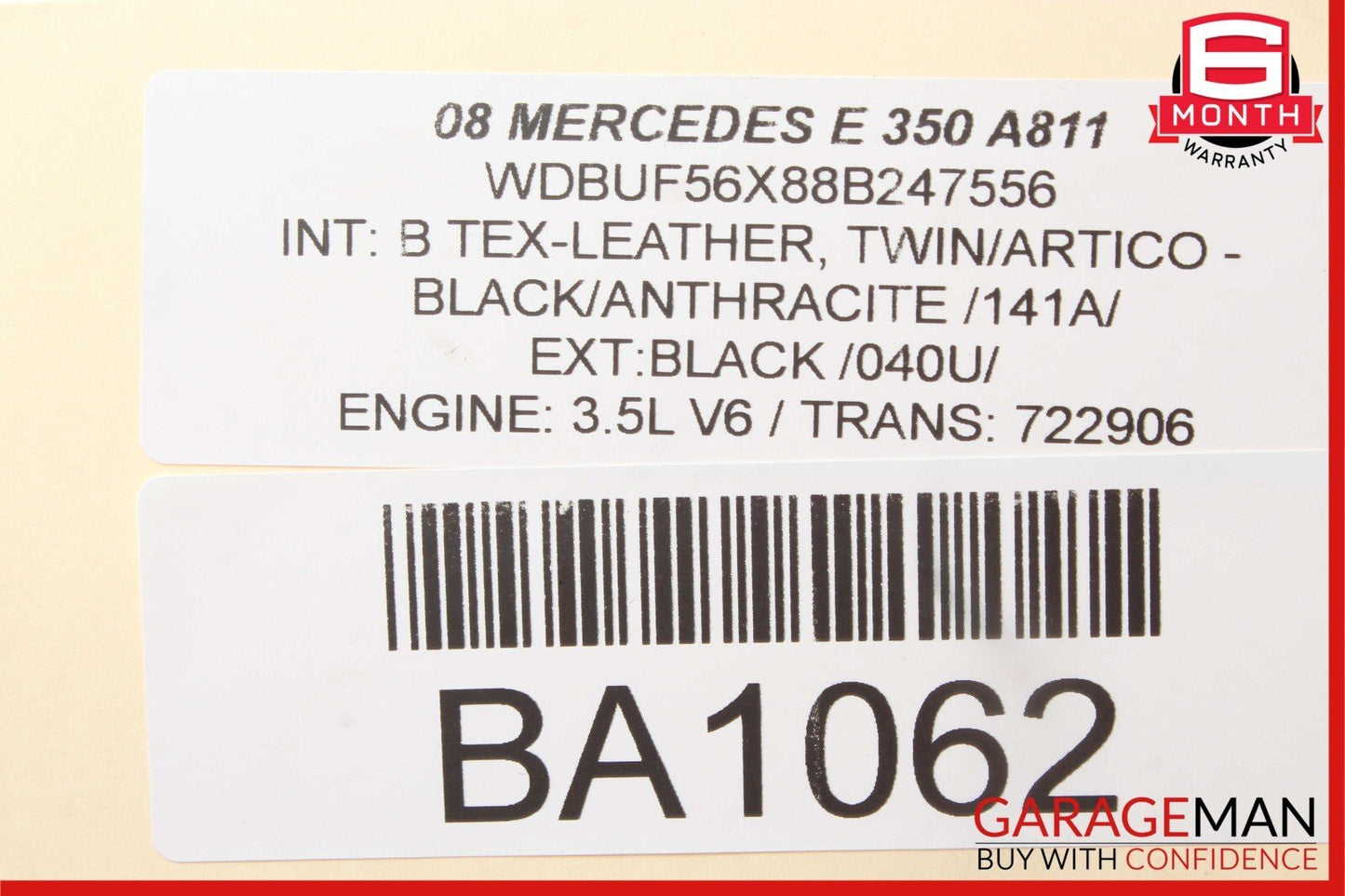 03-09 Mercedes W211 E350 Front Right Side Exterior Door Handle w/ Lock Actuator