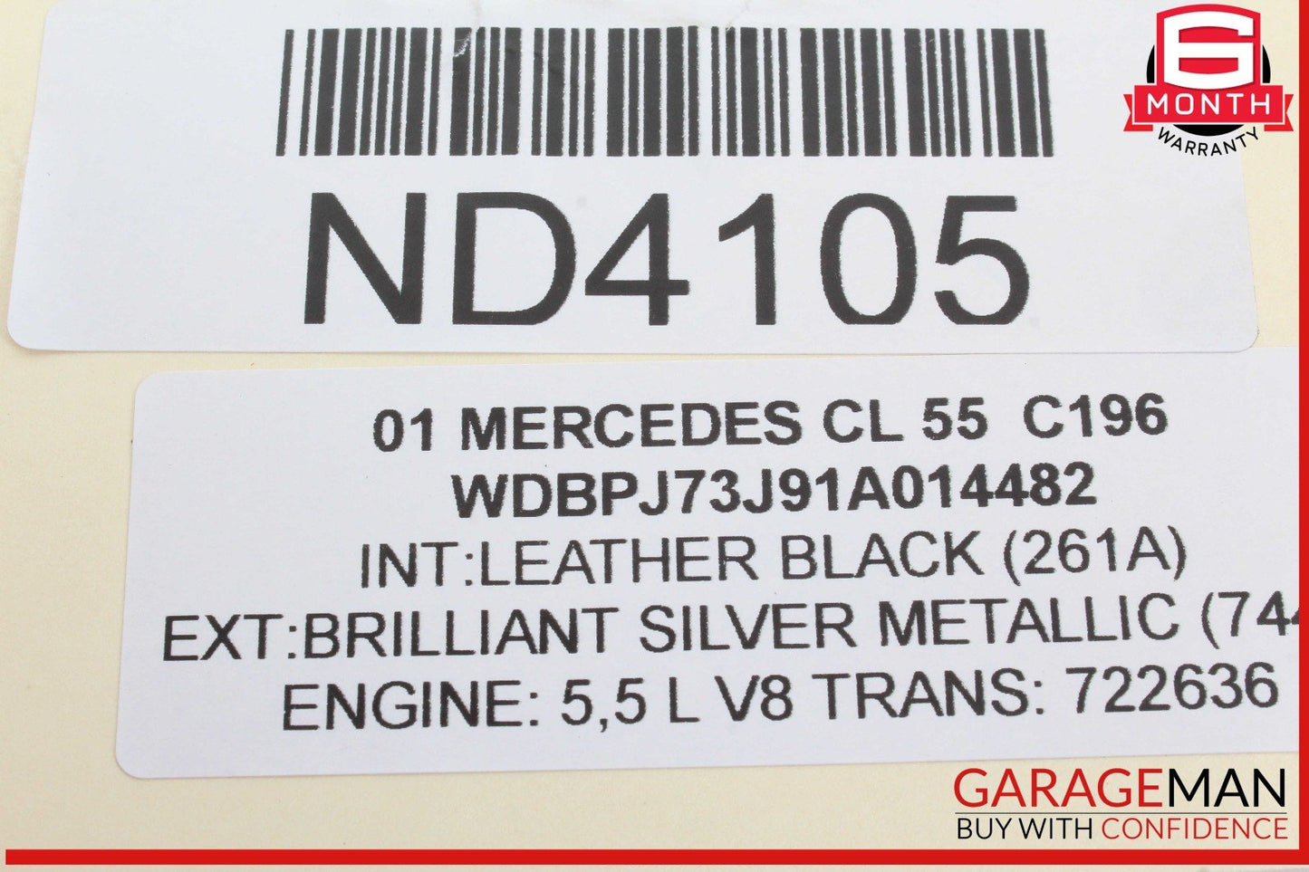 00-02 Mercedes W220 S500 Steering Column Control Switches Assembly Black OEM