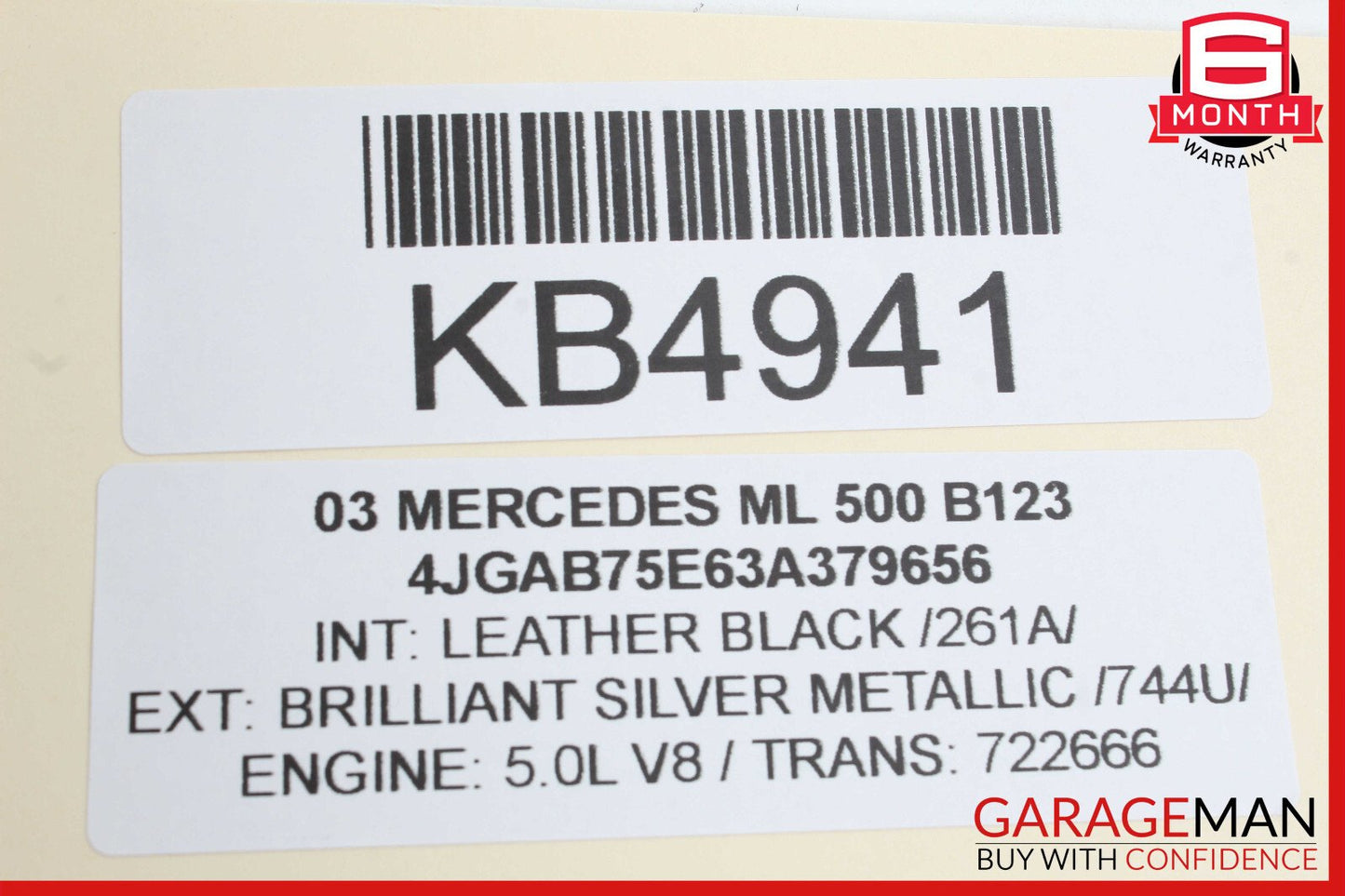 02-05 Mercedes W163 ML500 Front Right & Left Bose Sound Speaker Set OEM