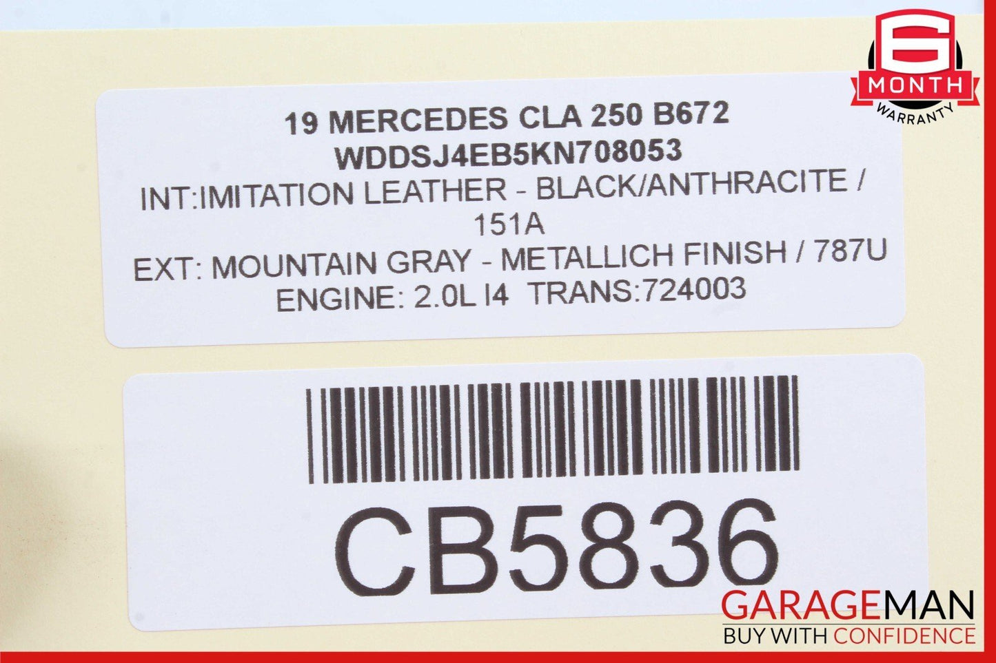 14-19 Mercedes W117 CLA250 CLA180 Rear Right / Left Forward Wishbone Control Arm