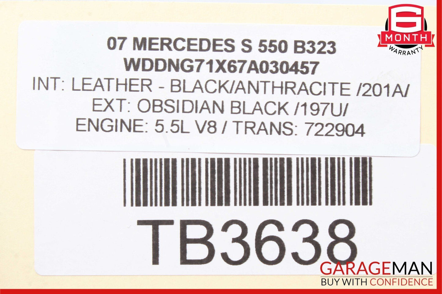 07-13 Mercedes W221 S550 Rear Left/Right Air Airmatic Suspension Shock Absorber
