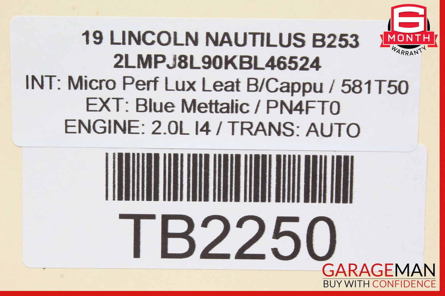 19-20 Lincoln Nautilus Rear Left & Right Door Audio Speaker OEM