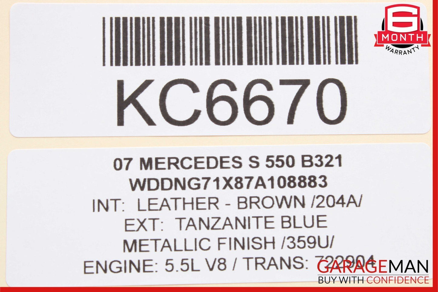 07-13 Mercedes W221 S550 S400 Rear Left / Right Side Door Controller Module Unit