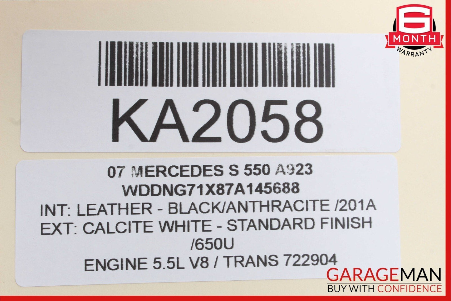 07-14 Mercedes W221 S550 CL550 Rear Trunk Lid Latch Lock Actuator OEM