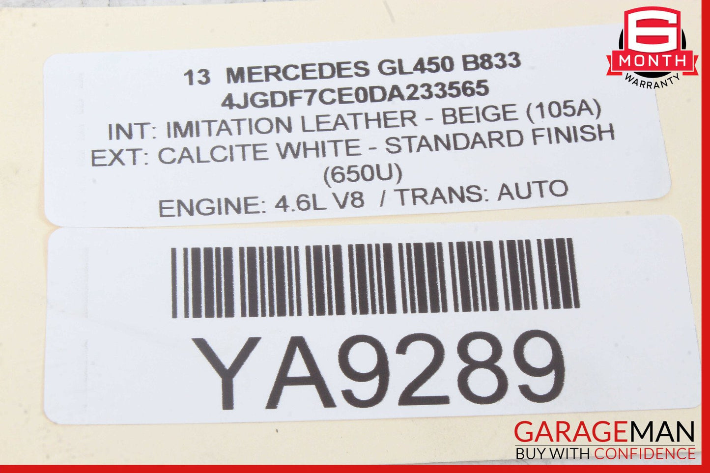 12-16 Mercedes X166 GL450 ML350 Rear Left Driver Side Exterior Door Handle OEM