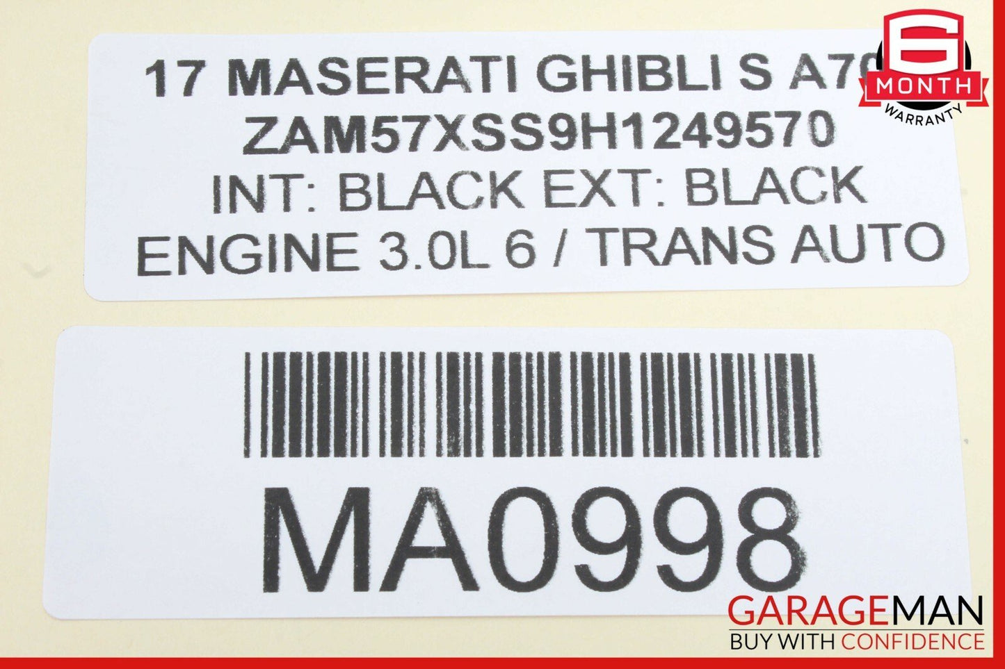 14-17 Maserati Ghibli Radio Navi Navigation Info Display Screen Touchscreen