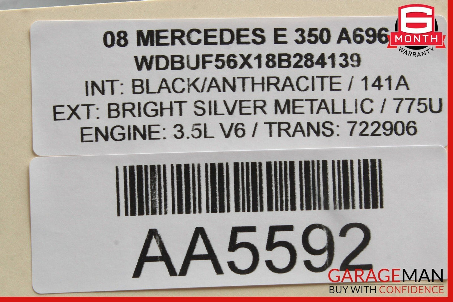 03-09 Mercedes W211 E350 E550 Front Left Side Door Window Regulator Motor Unit