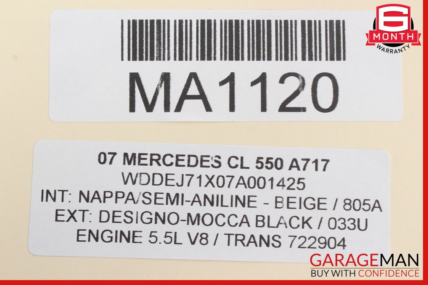 07-14 Mercedes W216 CL550 Center Console Command Unit Radio Bezel Trim Wood OEM
