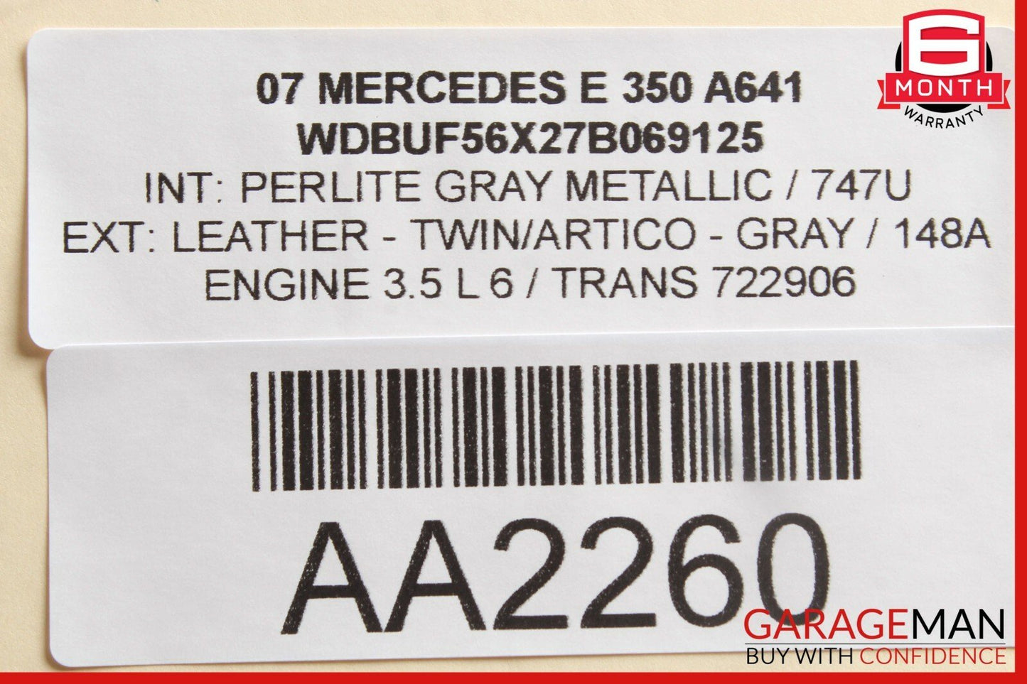 03-09 Mercedes W211 E320 E350 Front Left Driver Side Door Control Module OEM