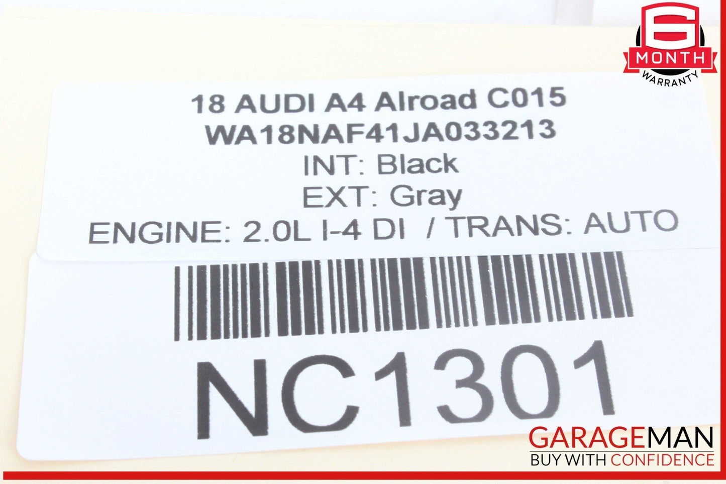 17-24 Audi A4 Allroad Rear Left Driver Side Bumper Guide Mounting Bracket OEM