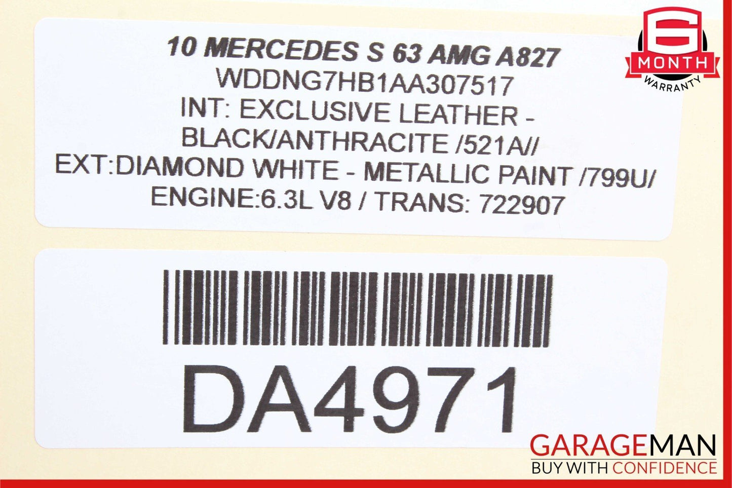 07-14 Mercedes CL550 S600 S63 AMG Rear Hydraulic Valve Block Suspension Pump