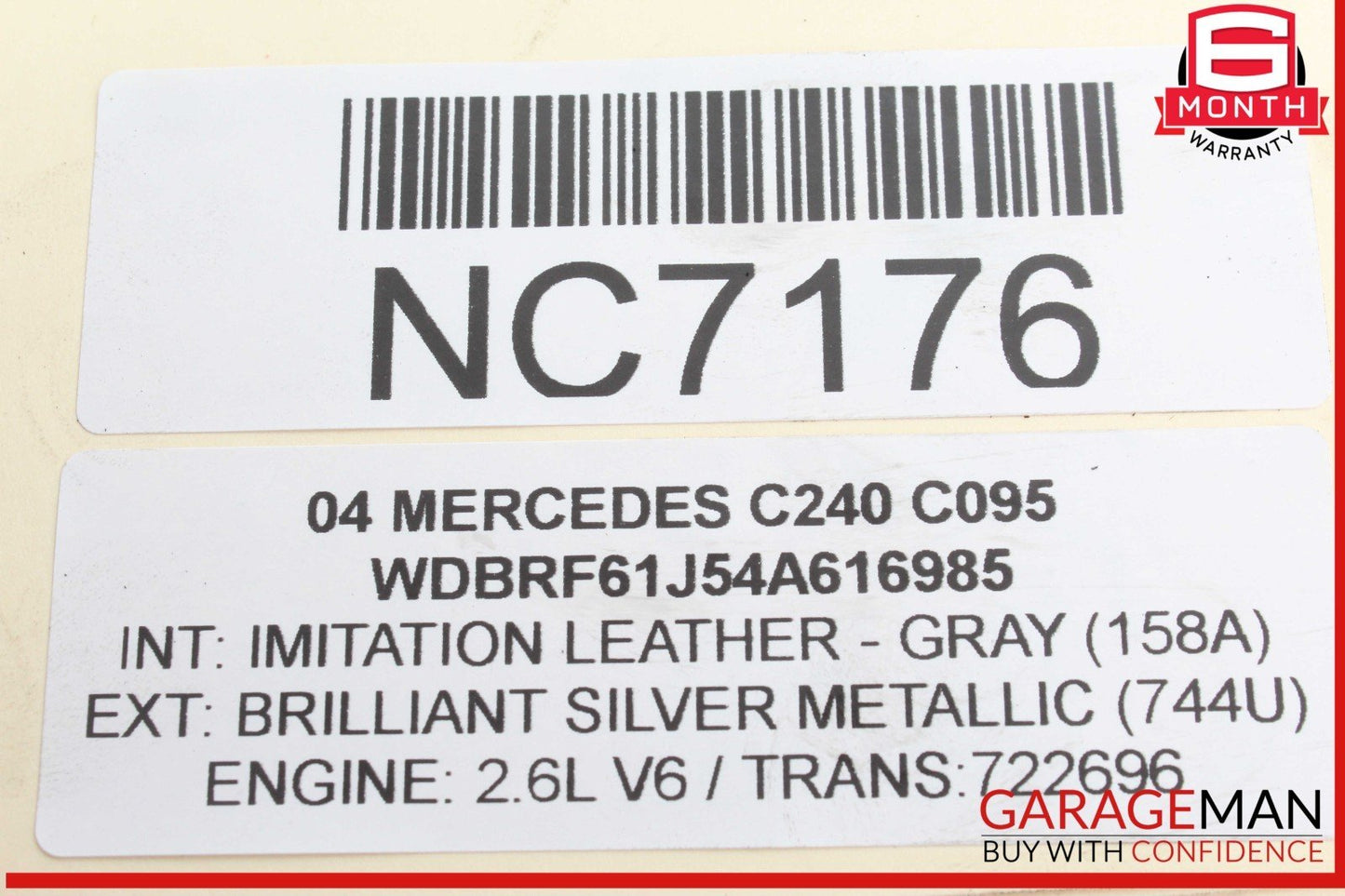 98-06 Mercedes W203 C240 E320 Engine Motor Coolant Water Pump 1122010601 OEM