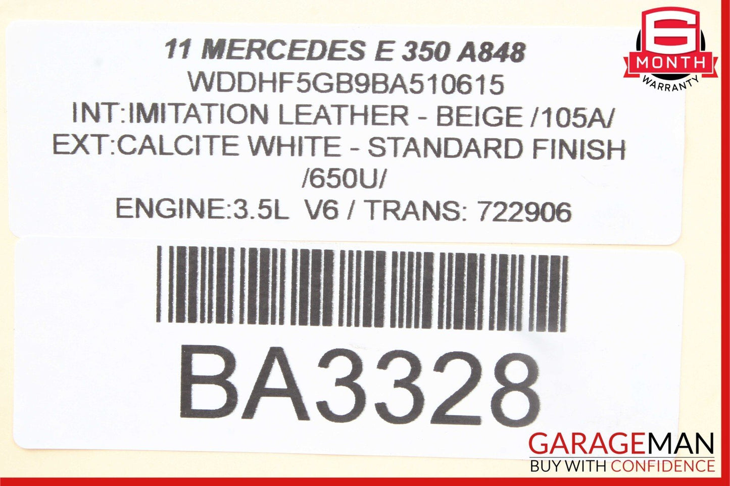 08-20 Mercedes W212 E350 SLC300 C300 Steering Gear Coupling 2044620278 RWD OEM