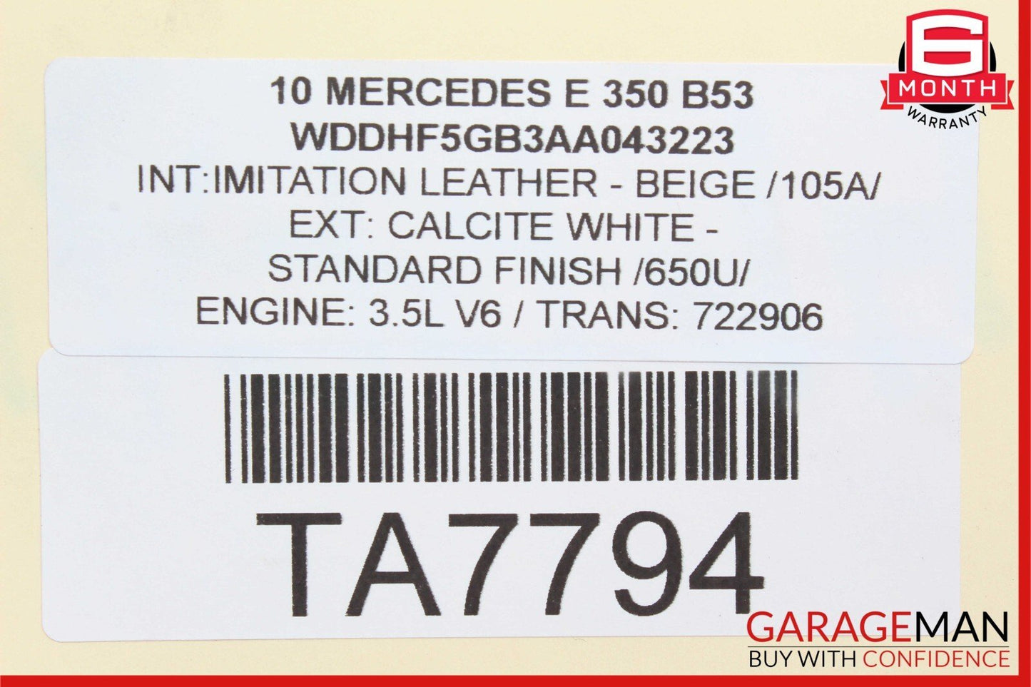 10-11 Mercedes W212 E350 Main Engine Motor Wire Wiring Harness OEM