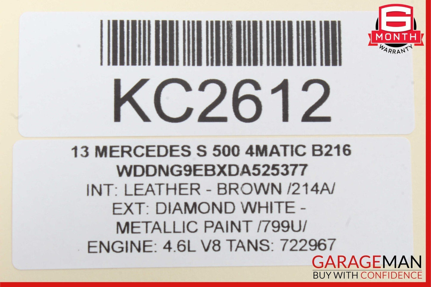 Mercedes-Benz CL550 2007-2013 OEM A2213201704 Headlight Assembly