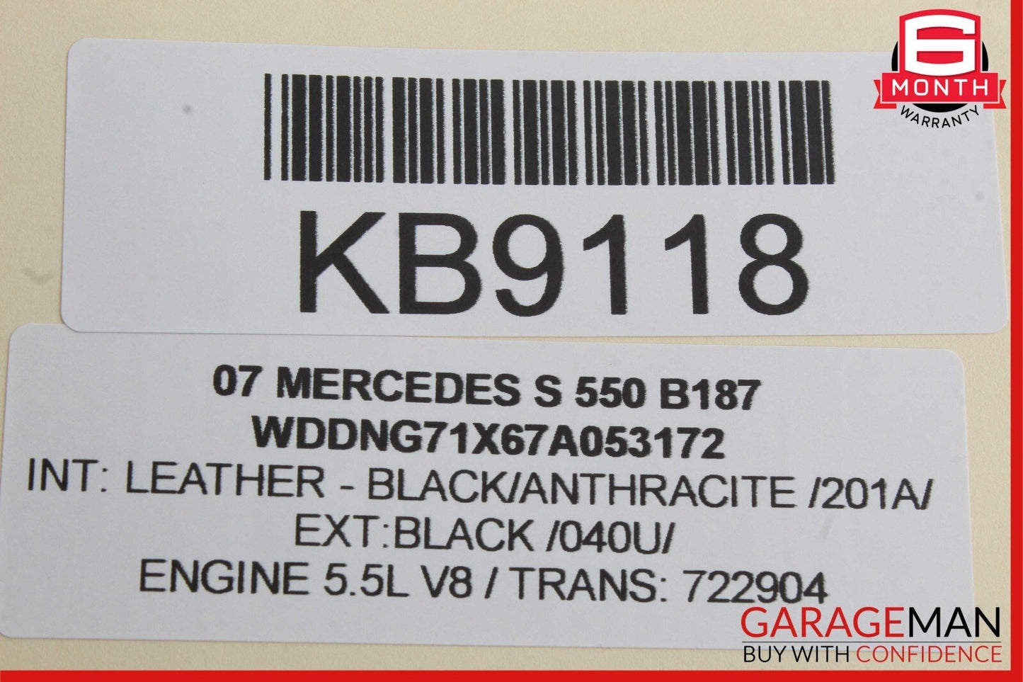 07-13 Mercedes W221 S550 CL65 AMG Rear Trunk Lid Latch Lock Actuator OEM