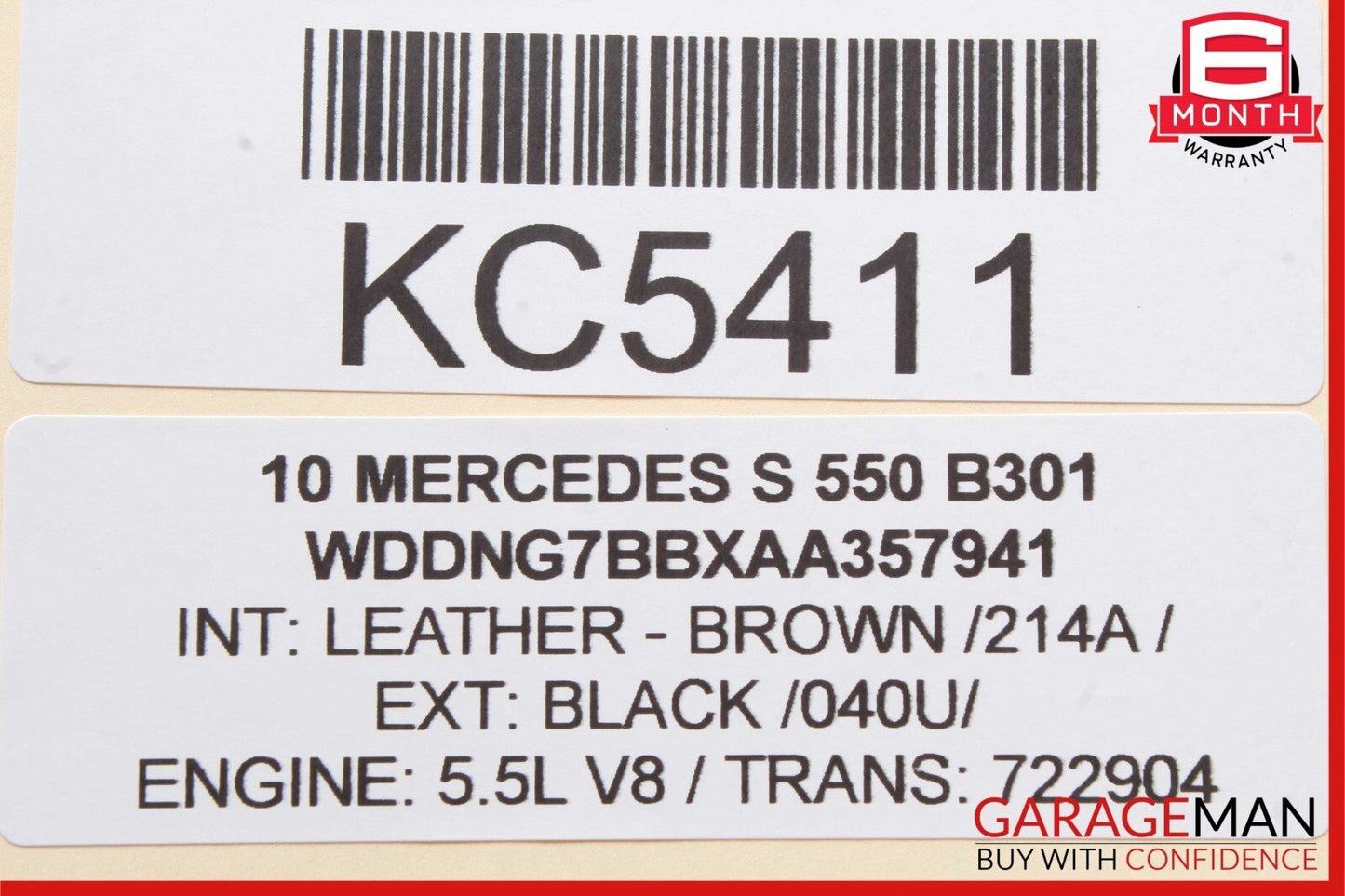 10-13 Mercedes W221 S550 S400 CL550 Active Lane Assist Front Camera OEM