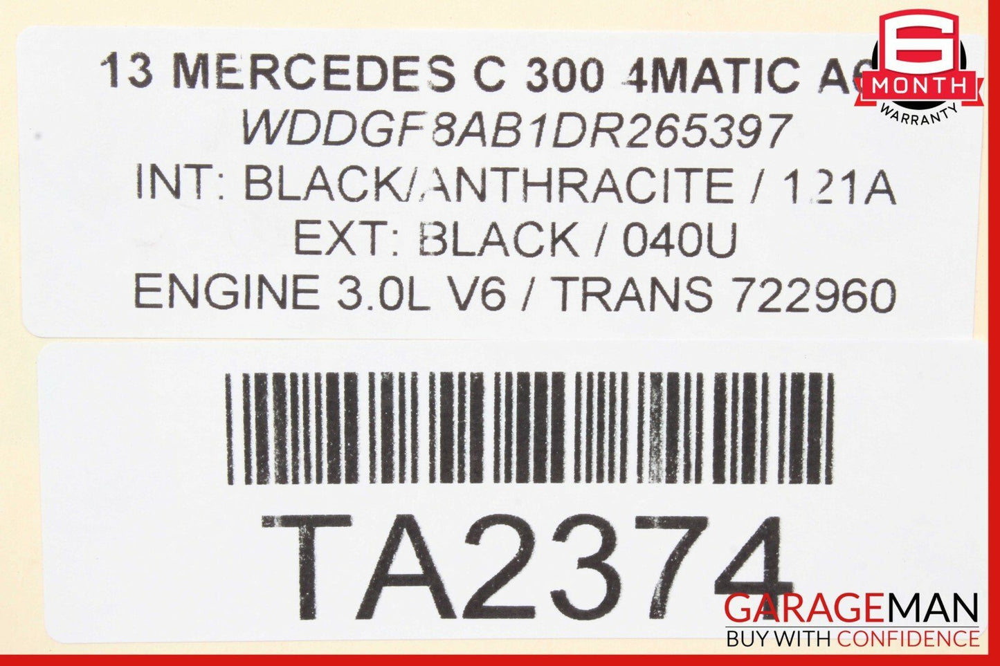 08-14 Mercedes W204 C300 Sedan Left Side Skirt Rocker Molding Moulding Panel
