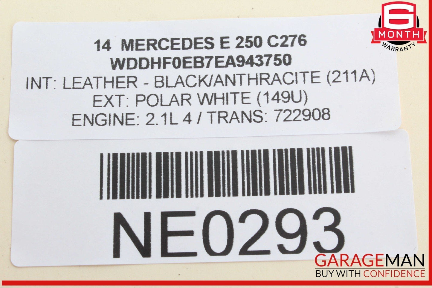 08-18 Mercedes W212 E250 C300 Front Left Driver Side Seat Control Module OEM