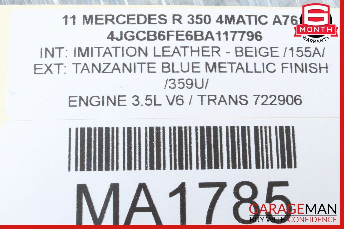 09-13 Mercedes X164 GL450 R350 Driver Steering Wheel w/ Paddle Shifters Beige