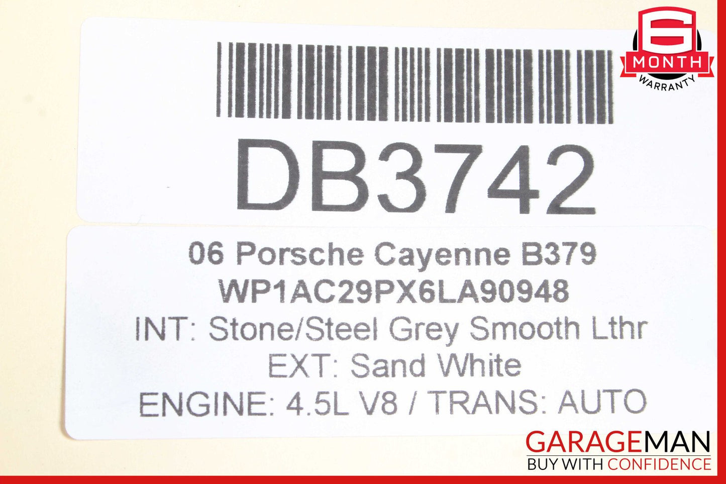 03-06 Porsche Cayenne 955 Front Subframe Crossmember Sub Frame Rebar Assembly