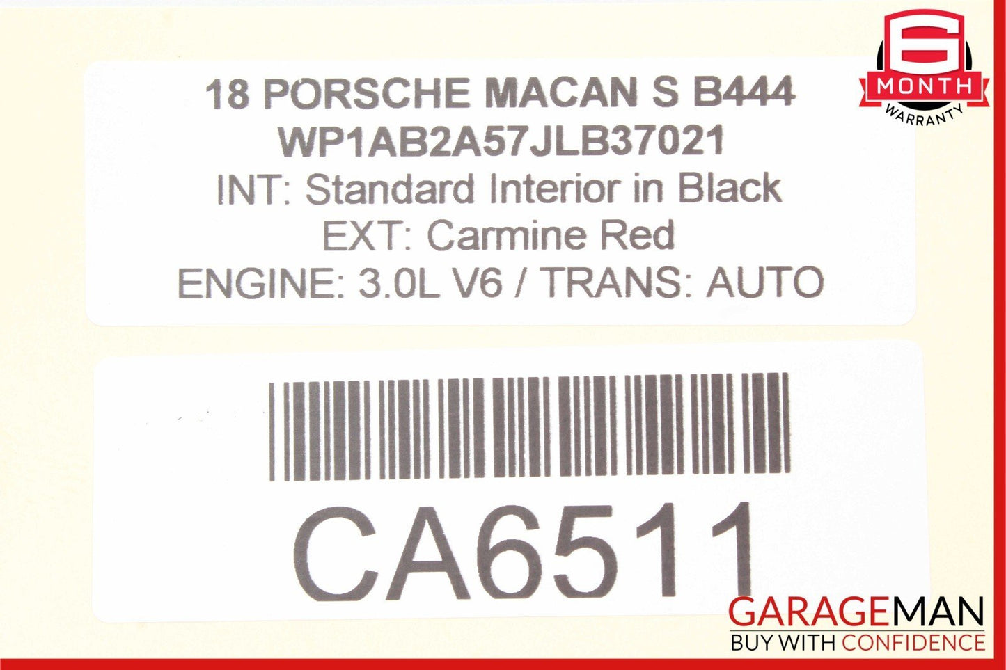 15-23 Porsche Macan 95B Front Right Passenger Side Door Window Regulator Motor