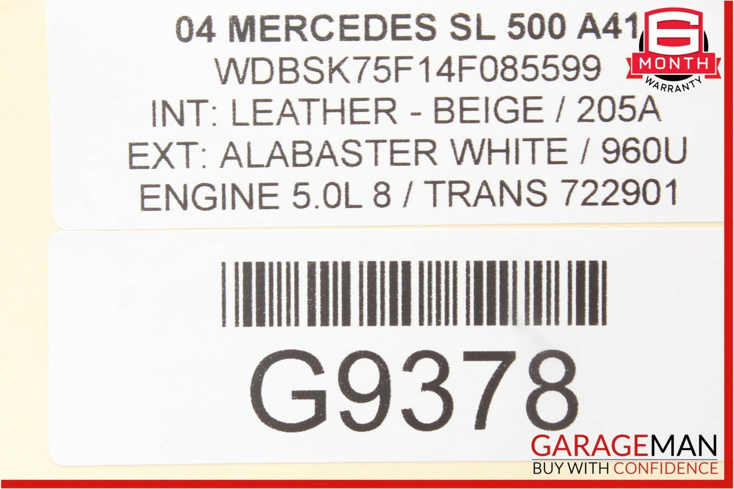 03-06 Mercedes R230 SL500 Front Left Side Keyless Go Entry Door Antenna Module