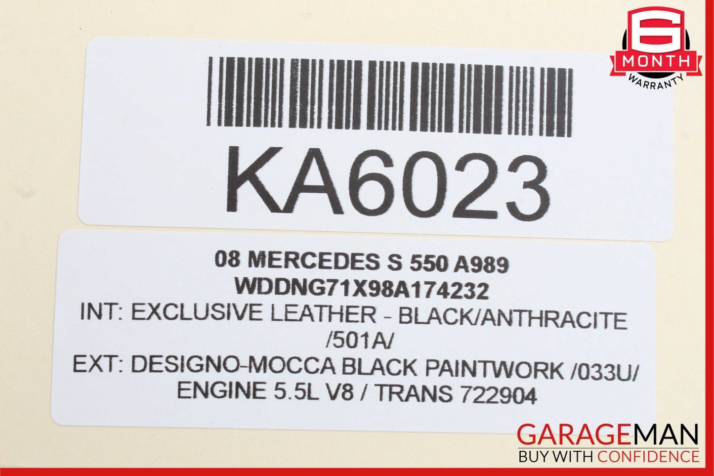 07-09 Mercedes W221 S550 Front Left Side Seatbelt Seat Belt Retractor Black OEM