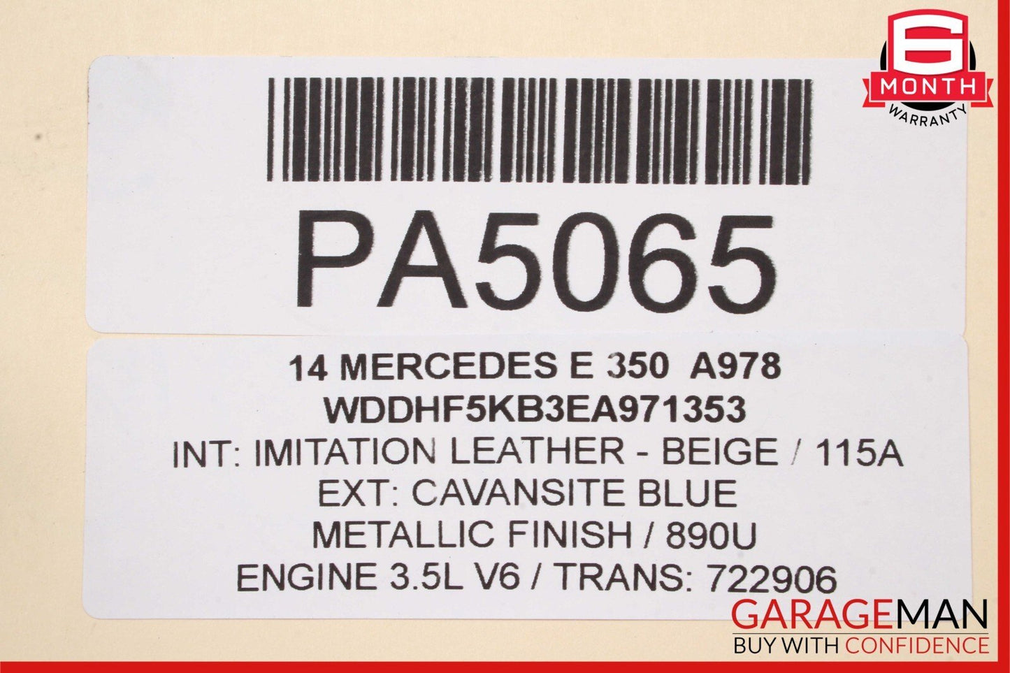 14-16 Mercedes W212 E350 RWD 7G Automatic Transmission Assembly 722.906 160k