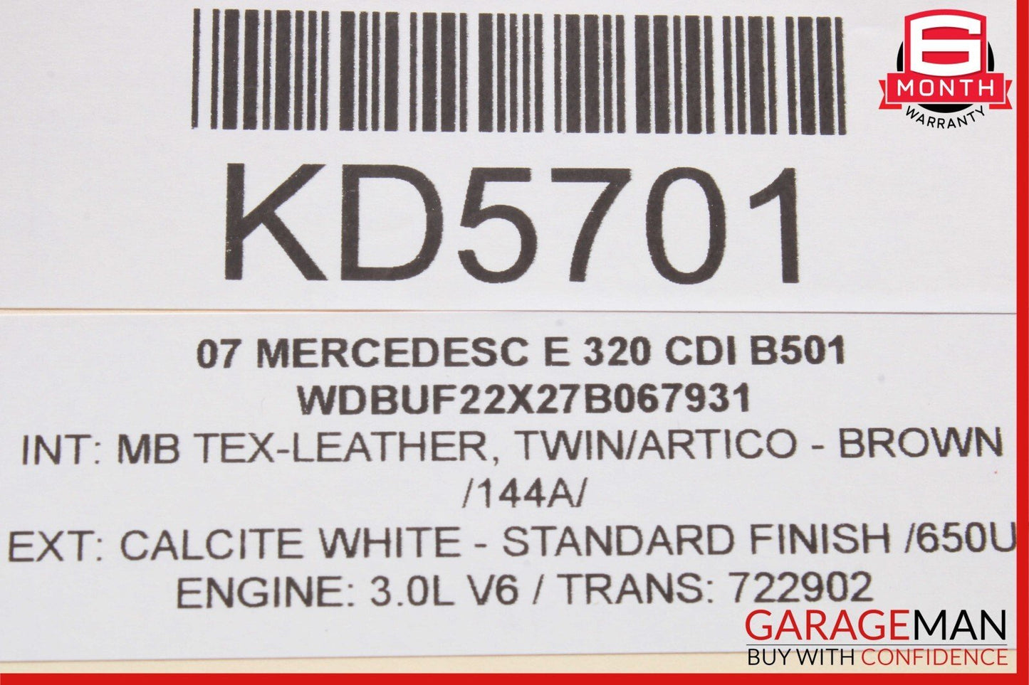 03-09 Mercedes W211 E320 E350 E500 Rear Right Side Exterior Door Handle OEM