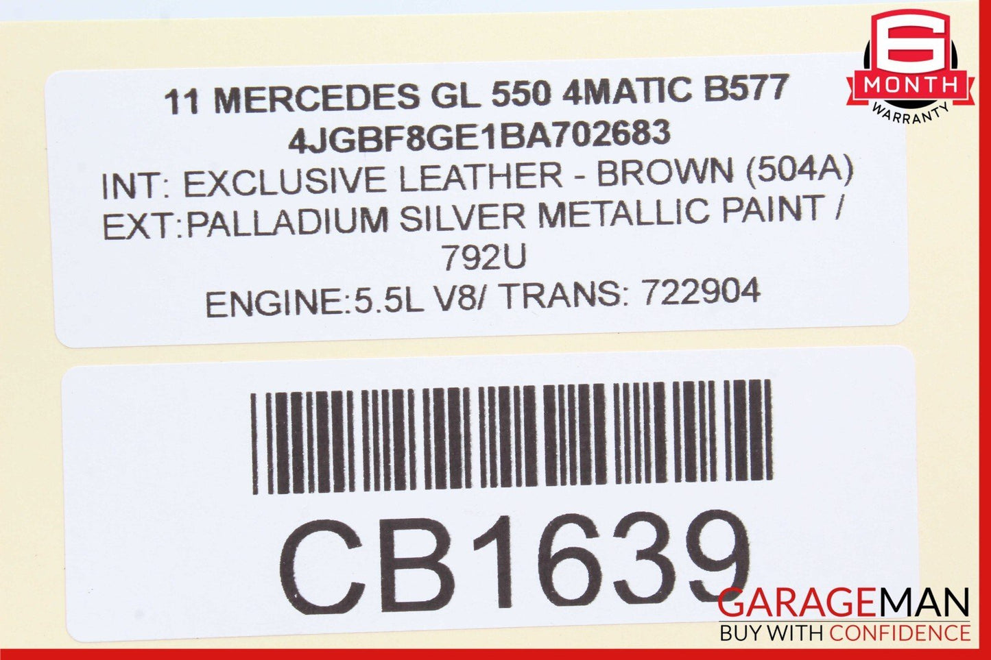06-19 Mercedes W164 ML350 GL450 GL550 Rear Glass Windshield Wiper Motor Unit