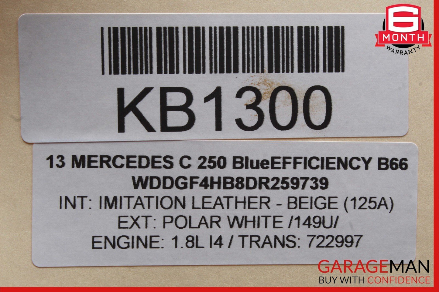 08-16 Mercedes W204 C250 C300 C350 Front Left Door Window Regulator Motor OEM