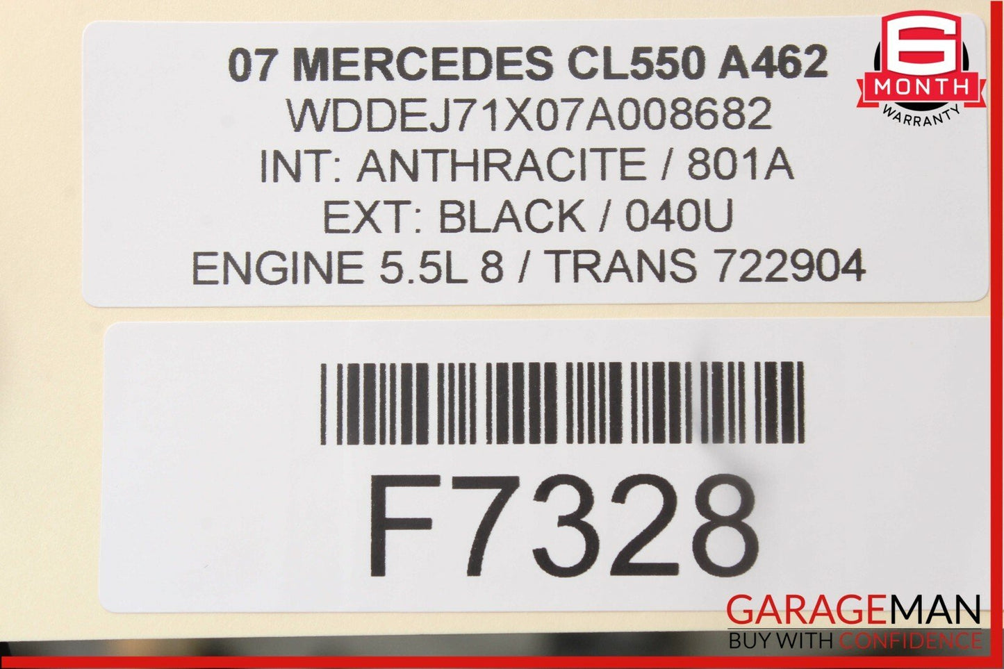 07-13 Mercedes W216 CL550 S65 AMG Head Light Headlight Control Switch Module OEM