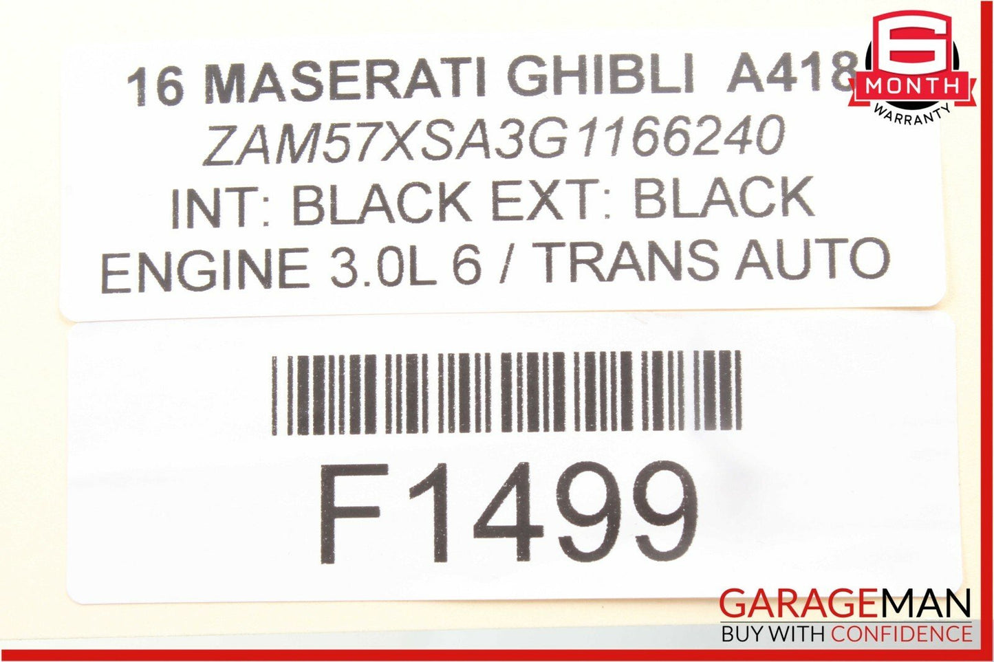 14-17 Maserati Ghibli Steering Column Drive Shaft Motor Assembly 06700317590 OEM